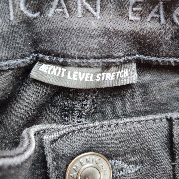 American Eagle ne(x)t level stretch black jegging women's size 4 - Picture 6 of 8